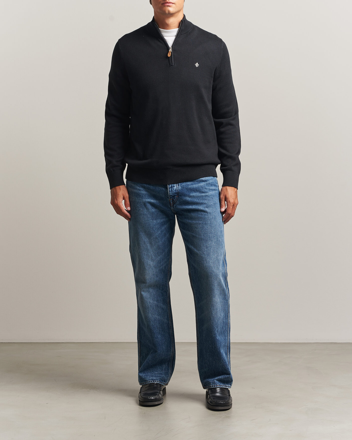 Herre | Trøjer | Morris | Darmon Half Zip Black