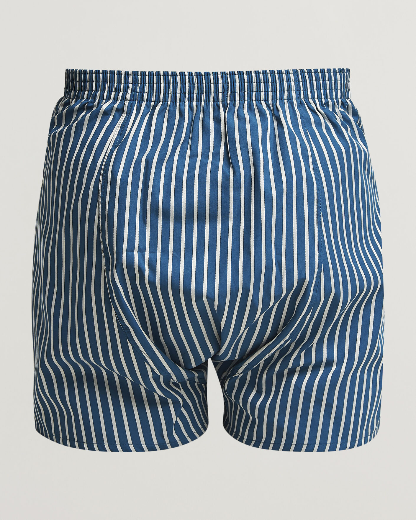 Herre | Undertøj | Derek Rose | Classic Fit Striped Woven Cotton Boxer Shorts Blue/White