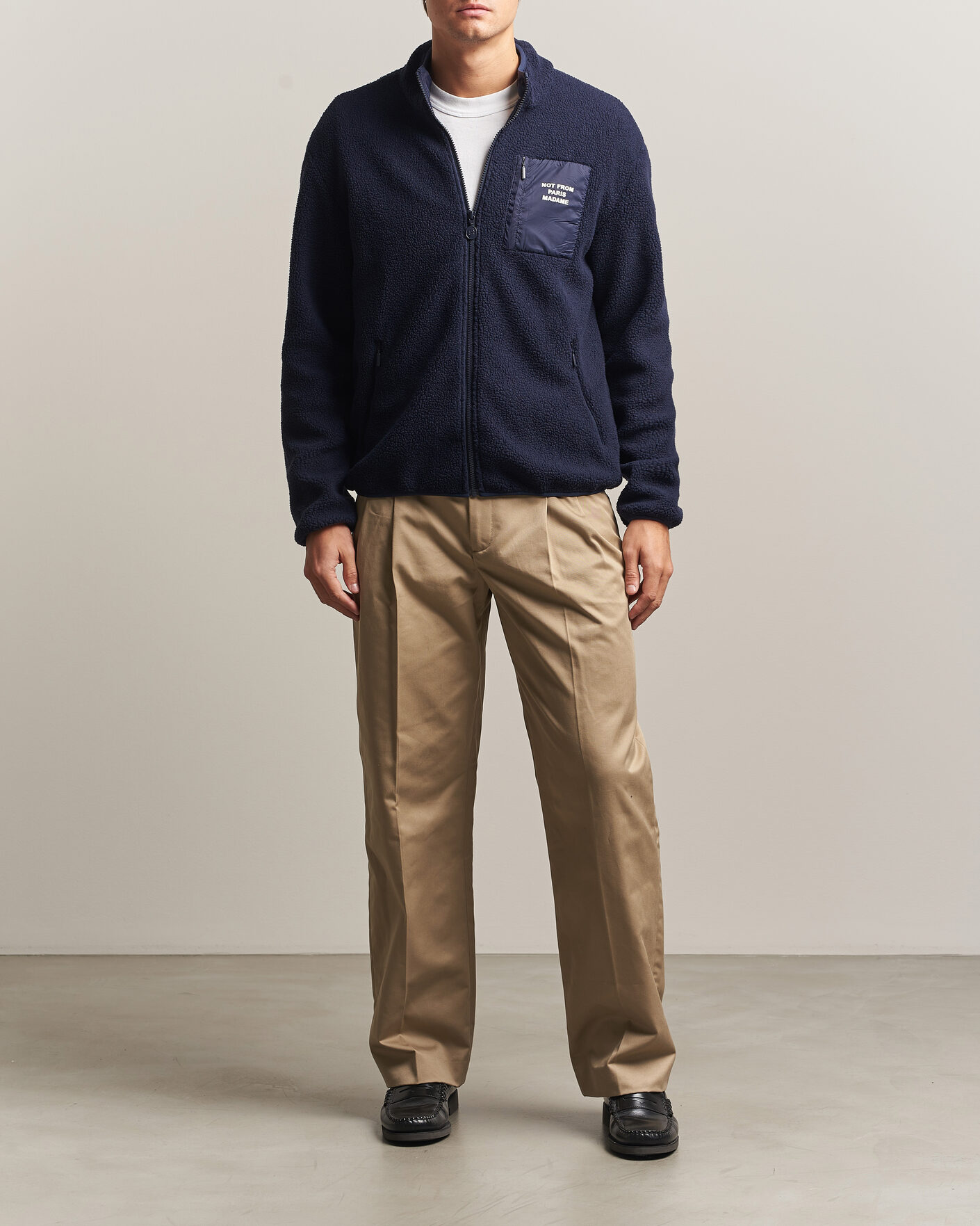 Herre | Trøjer | Drôle de Monsieur | Slogan Sherpa Jacket Navy