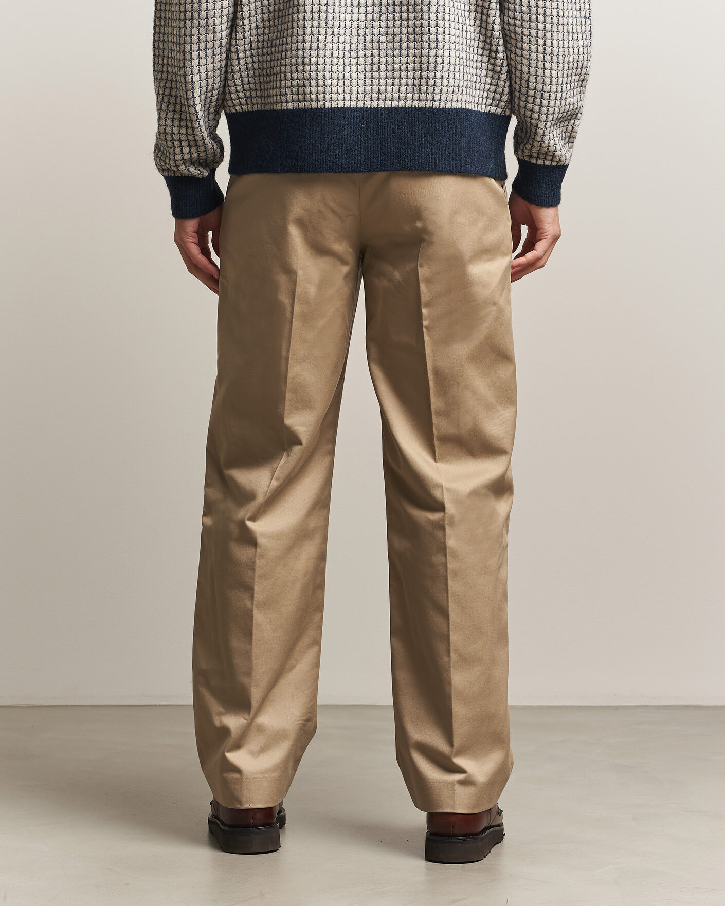 Herre | Bukser | Drôle de Monsieur | Gabardine Pleated Trousers Beige