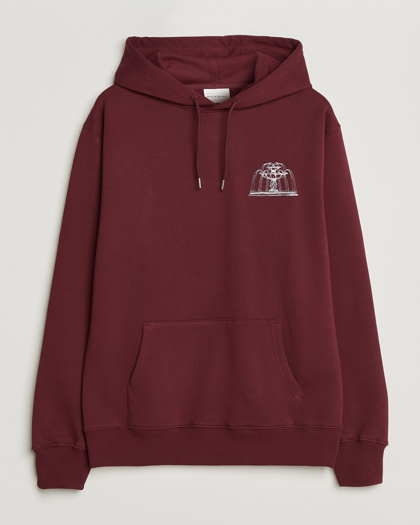 Herre | Trøjer | Drôle de Monsieur | Fountain Printed Hoodie Burgundy