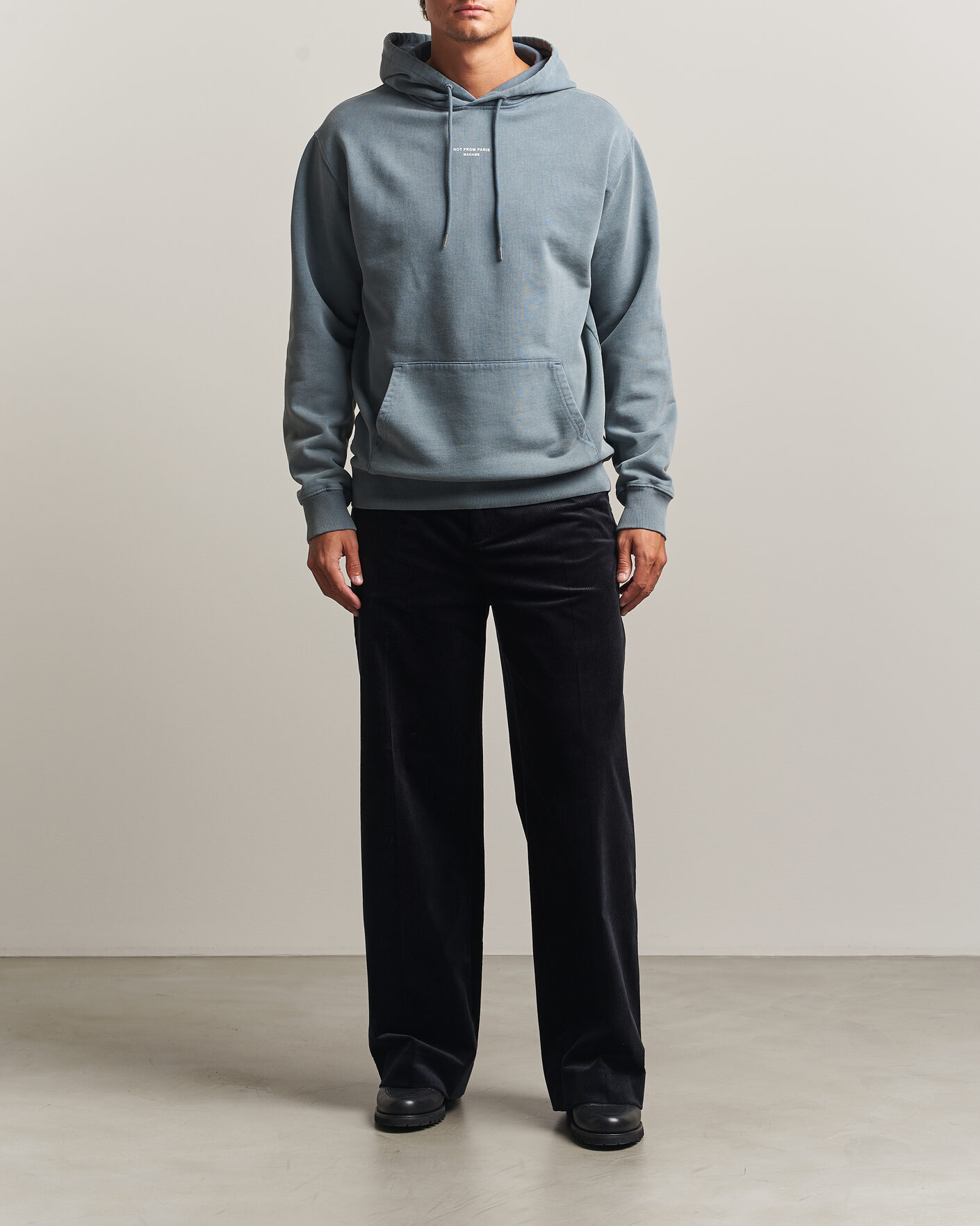 Herre | Trøjer | Drôle de Monsieur | Classic Slogan Hoodie Dark Grey