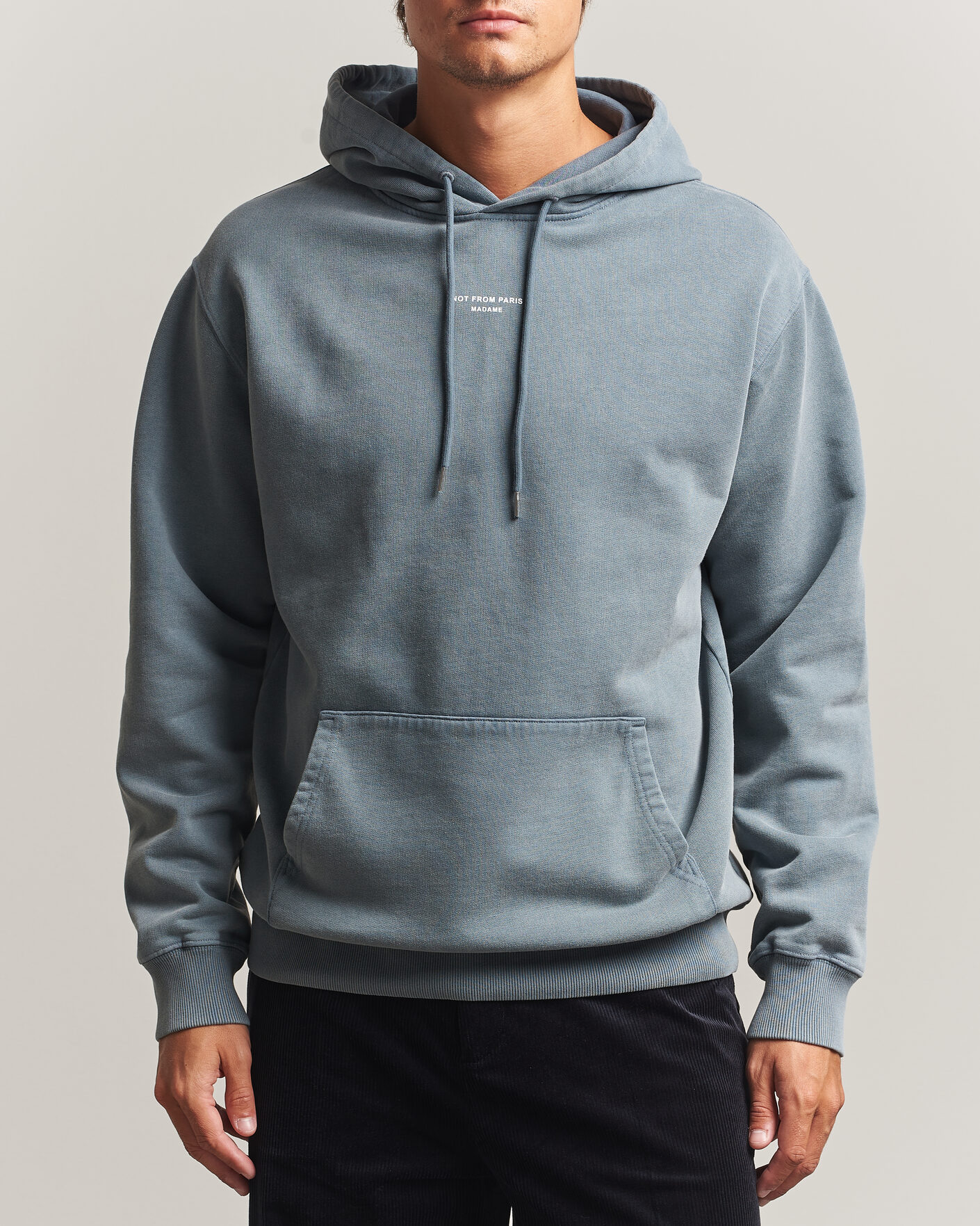 Herre | Trøjer | Drôle de Monsieur | Classic Slogan Hoodie Dark Grey