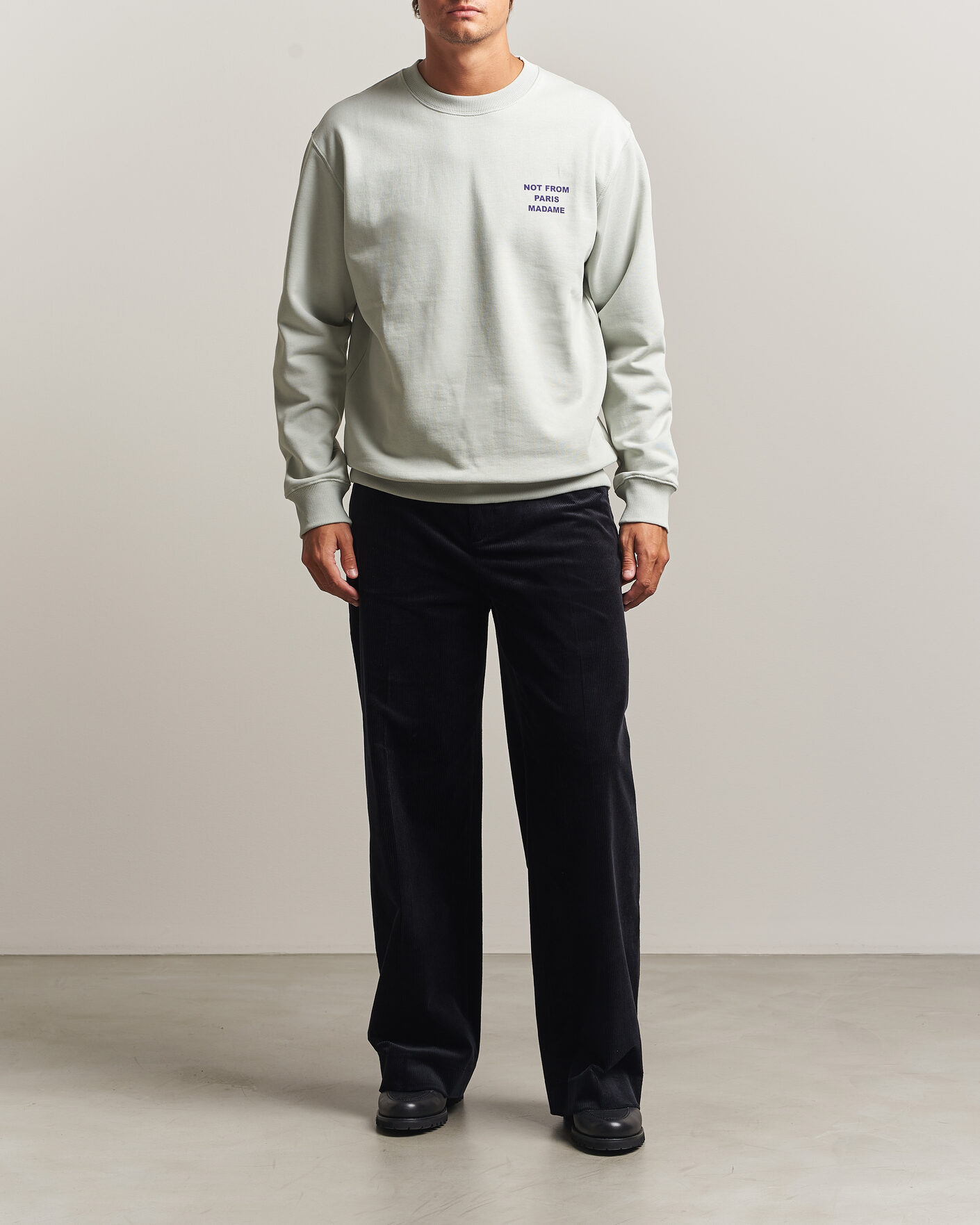 Herre | Trøjer | Drôle de Monsieur | Bold Slogan Sweatshirt Grey