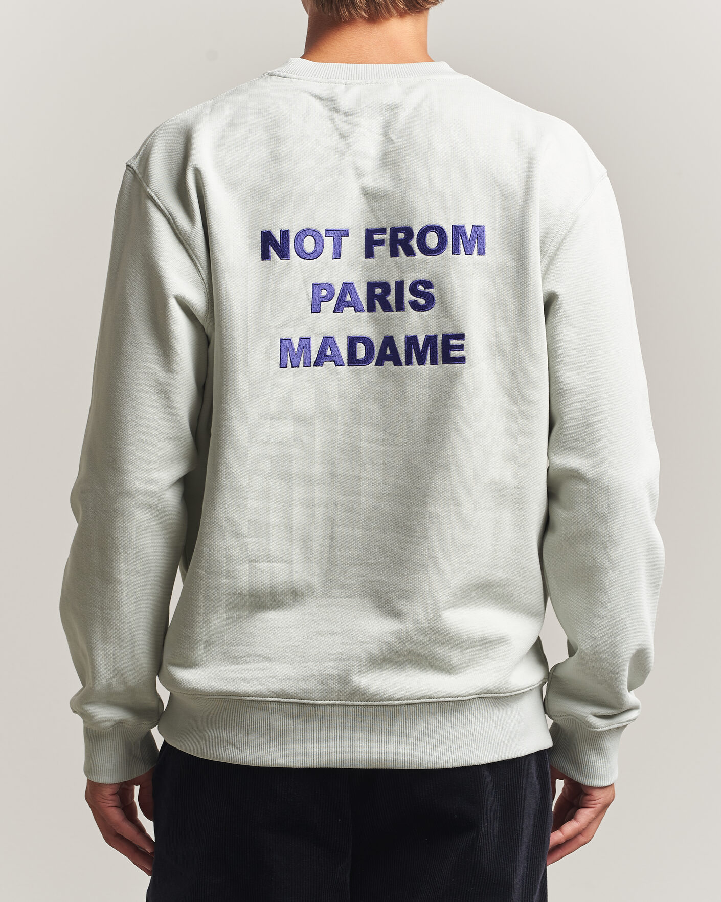 Herre | Trøjer | Drôle de Monsieur | Bold Slogan Sweatshirt Grey