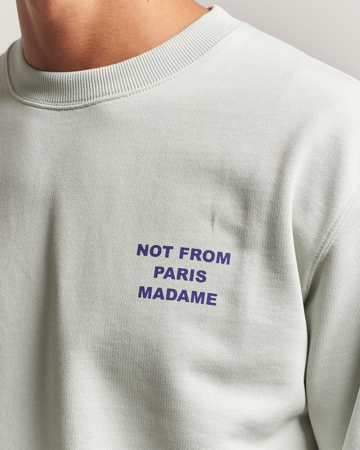 Herre | Trøjer | Drôle de Monsieur | Bold Slogan Sweatshirt Grey