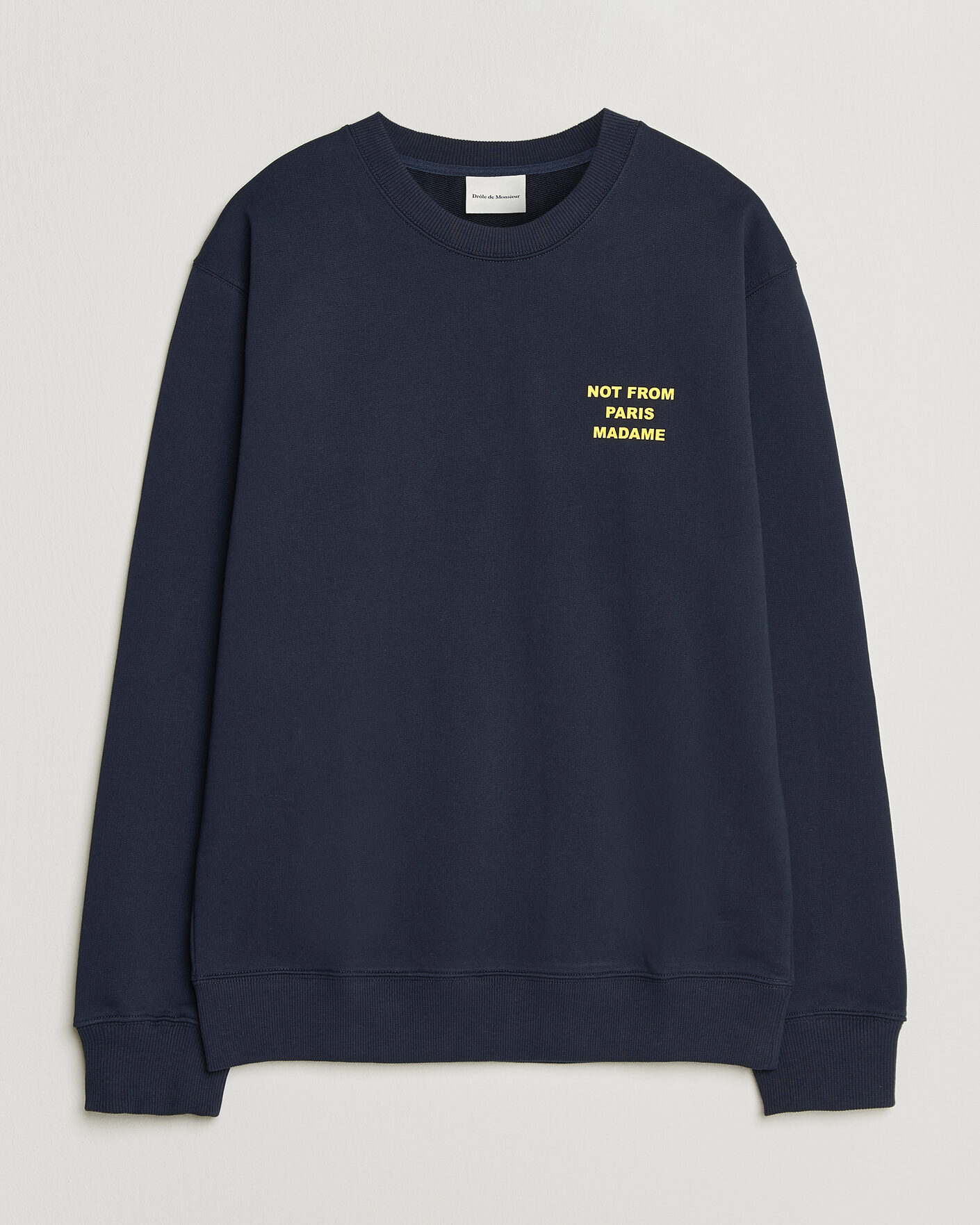 Herre | Trøjer | Drôle de Monsieur | Bold Slogan Sweatshirt Navy