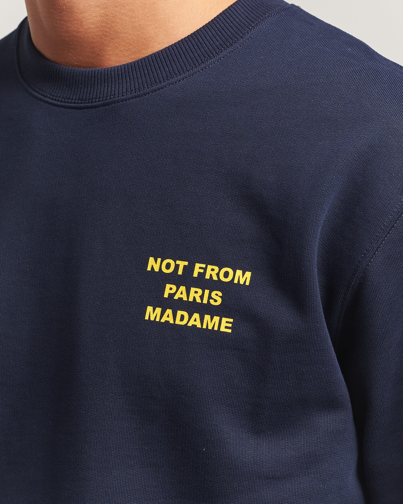 Herre | Trøjer | Drôle de Monsieur | Bold Slogan Sweatshirt Navy