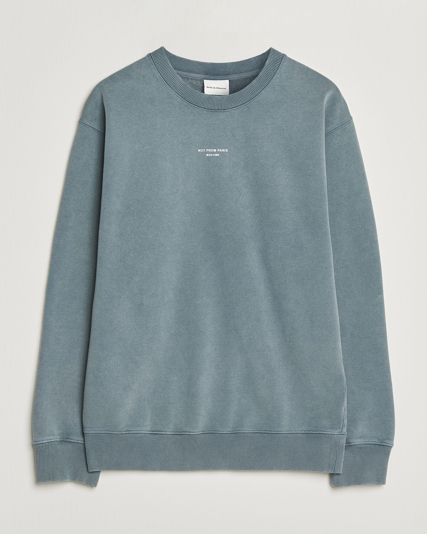 Herre | Trøjer | Drôle de Monsieur | Classic Slogan Sweatshirt Dark Grey