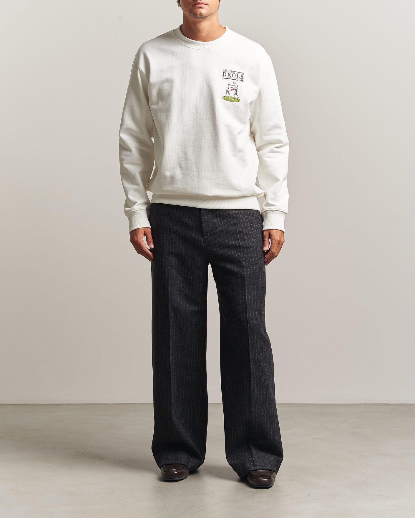 Herre | Trøjer | Drôle de Monsieur | Boxers Sweatshirt Off White