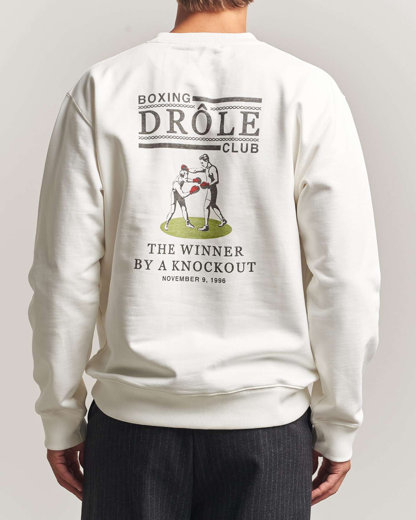 Herre | Trøjer | Drôle de Monsieur | Boxers Sweatshirt Off White