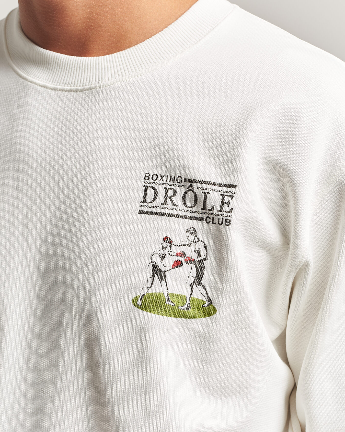 Herre | Trøjer | Drôle de Monsieur | Boxers Sweatshirt Off White