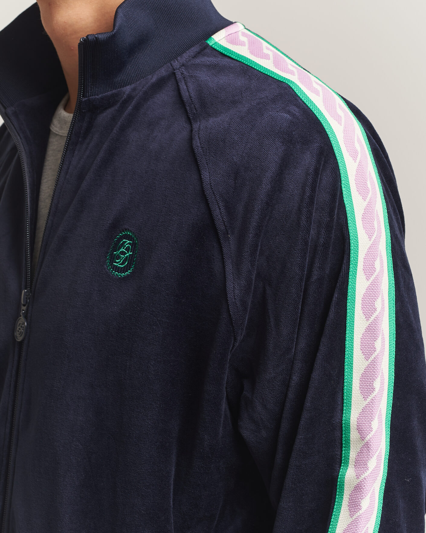 Herre | Trøjer | Drôle de Monsieur | Survêtement Velours Track Jacket Navy