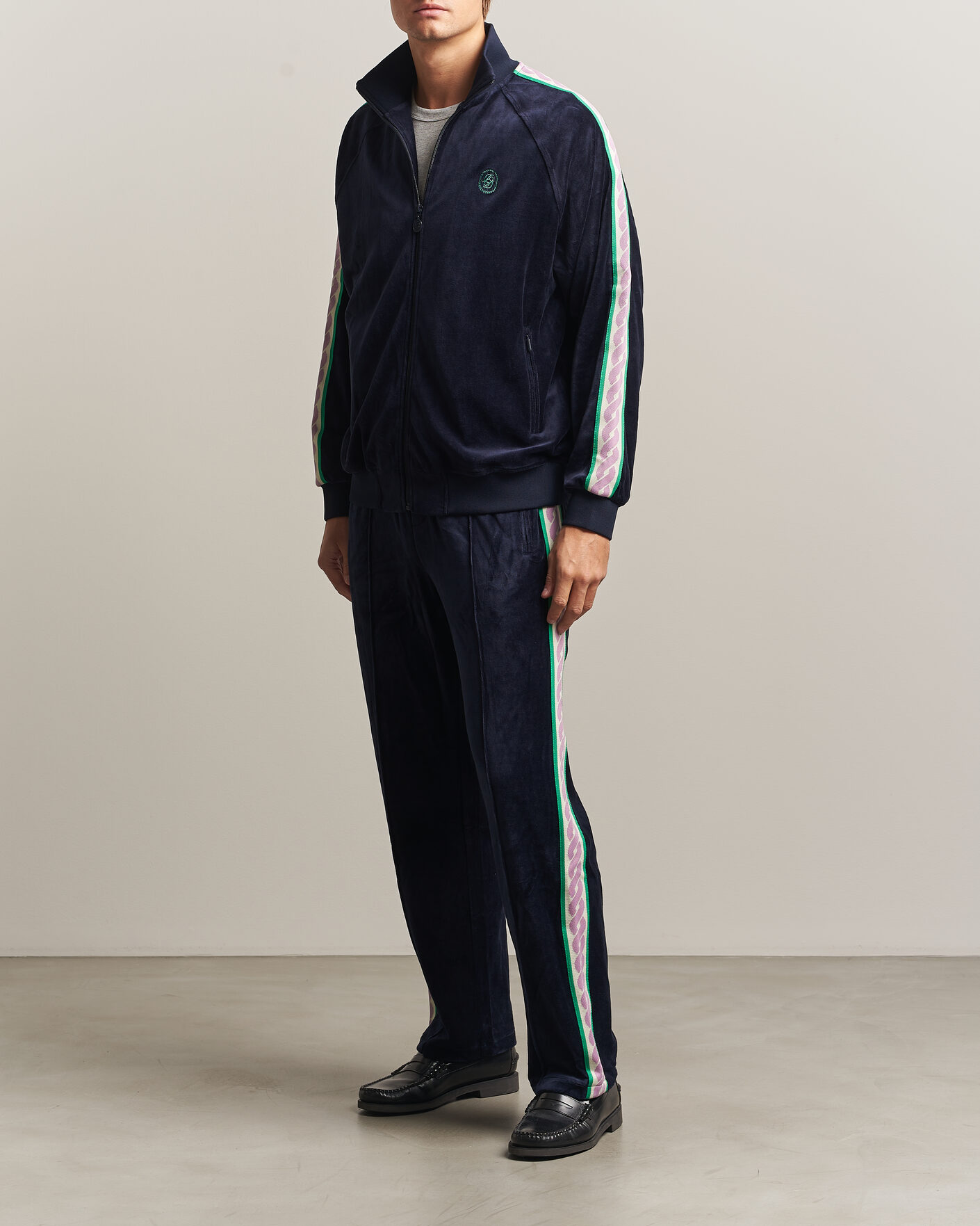 Herre | Bukser | Drôle de Monsieur | Survêtement Velours Track Pants Navy