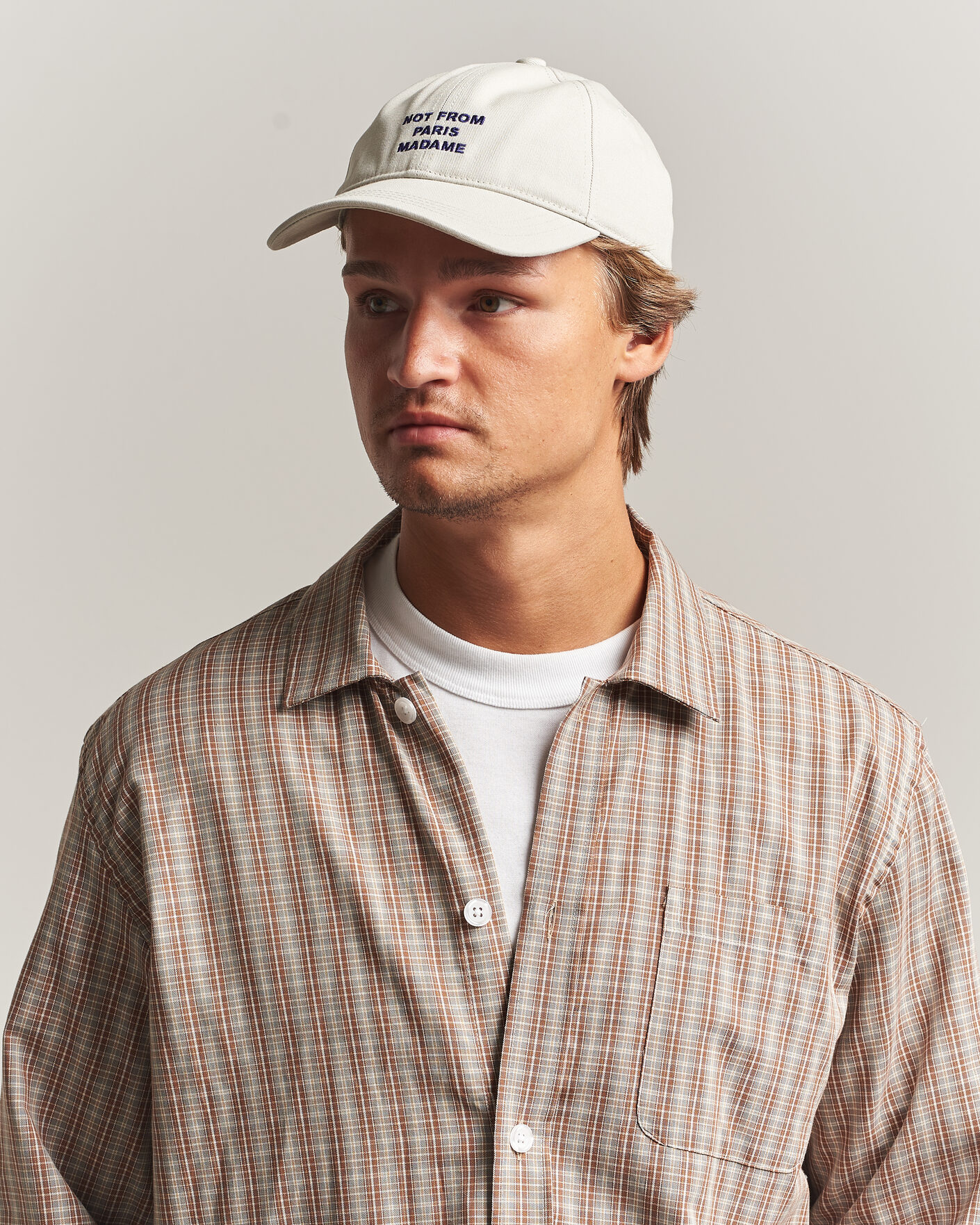 Herre | Hatte & kasketter | Drôle de Monsieur | Slogan Baseball Cap Grey
