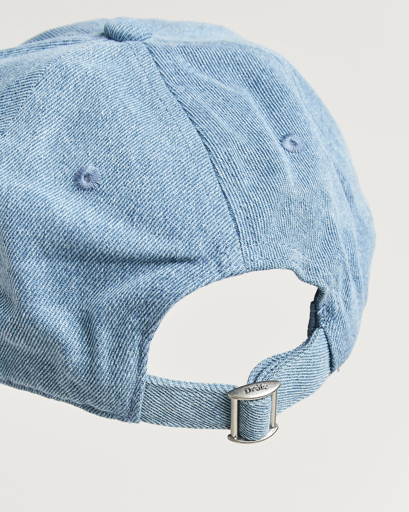 Herre | Hatte & kasketter | Drôle de Monsieur | Slogan Denim Baseball Cap Blue