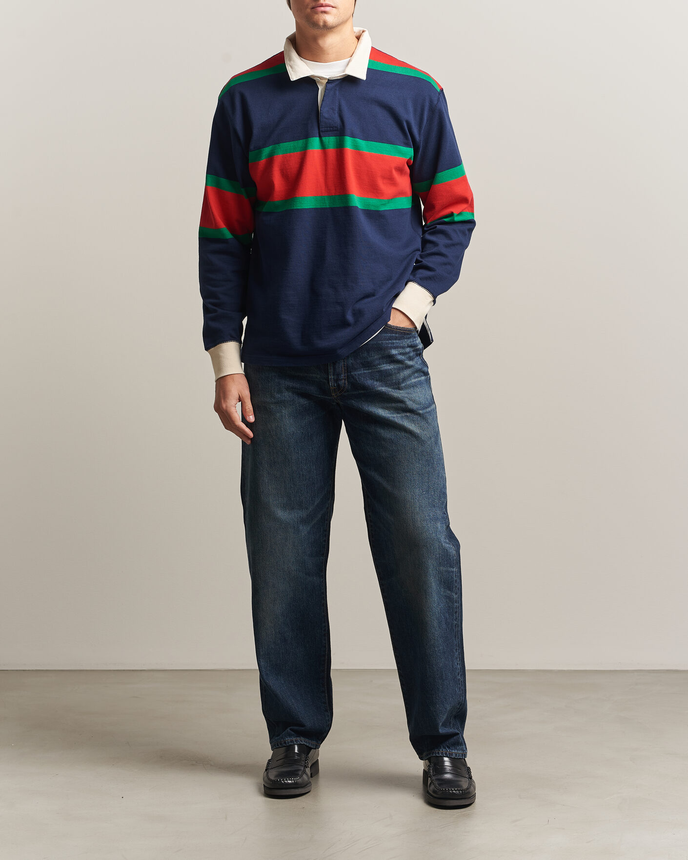 Herre | Bukser | EDWIN | Loose Straight Rainbow Selvage Jeans Dark Used