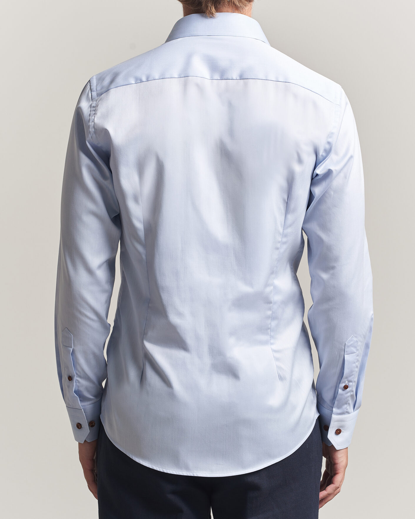 Herre | Skjorter | Eton | Slim Fit Signature Twill Contrast Shirt Light Blue