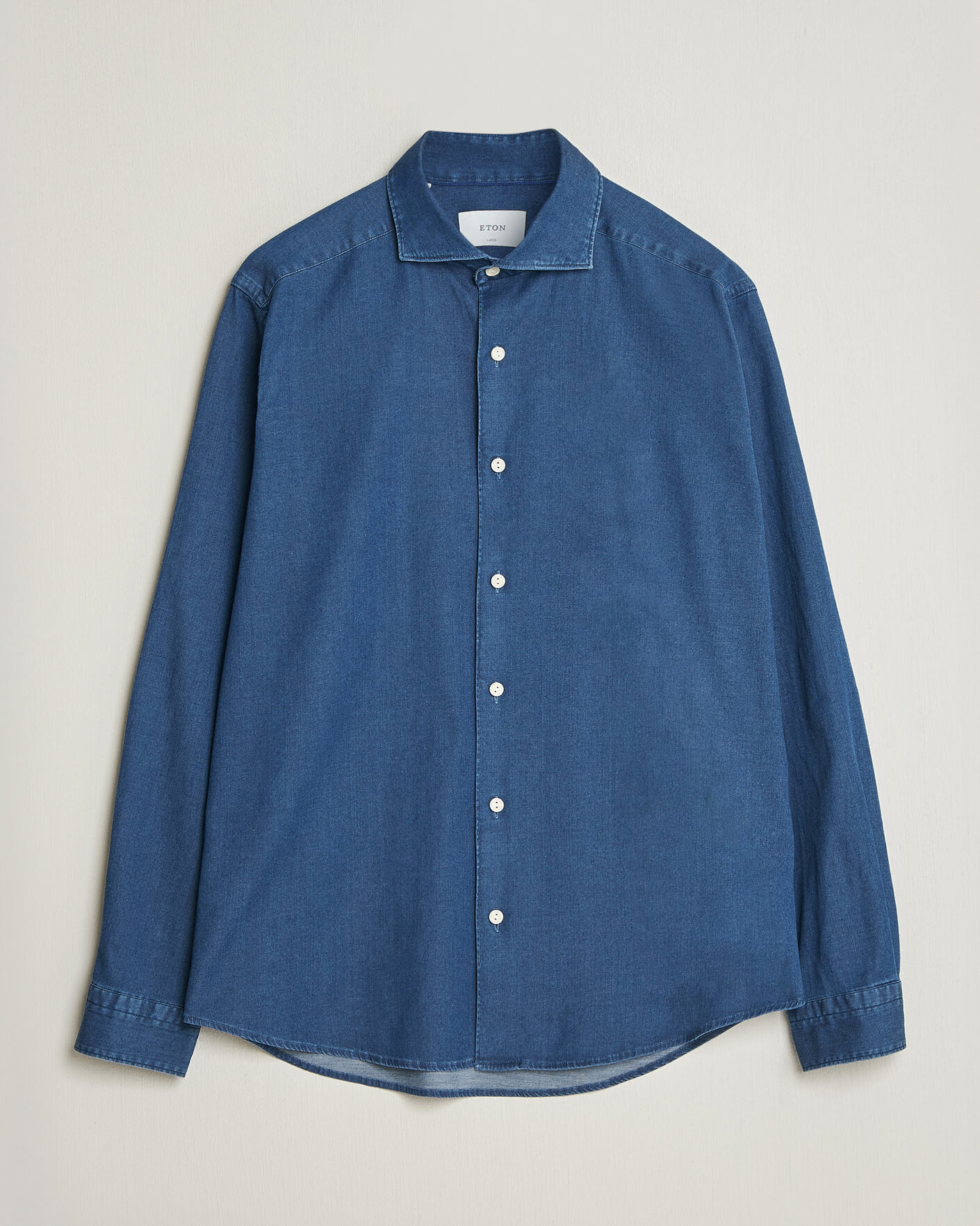 Herre | Skjorter | Eton | Casual Fit Denim Shirt Dark Wash