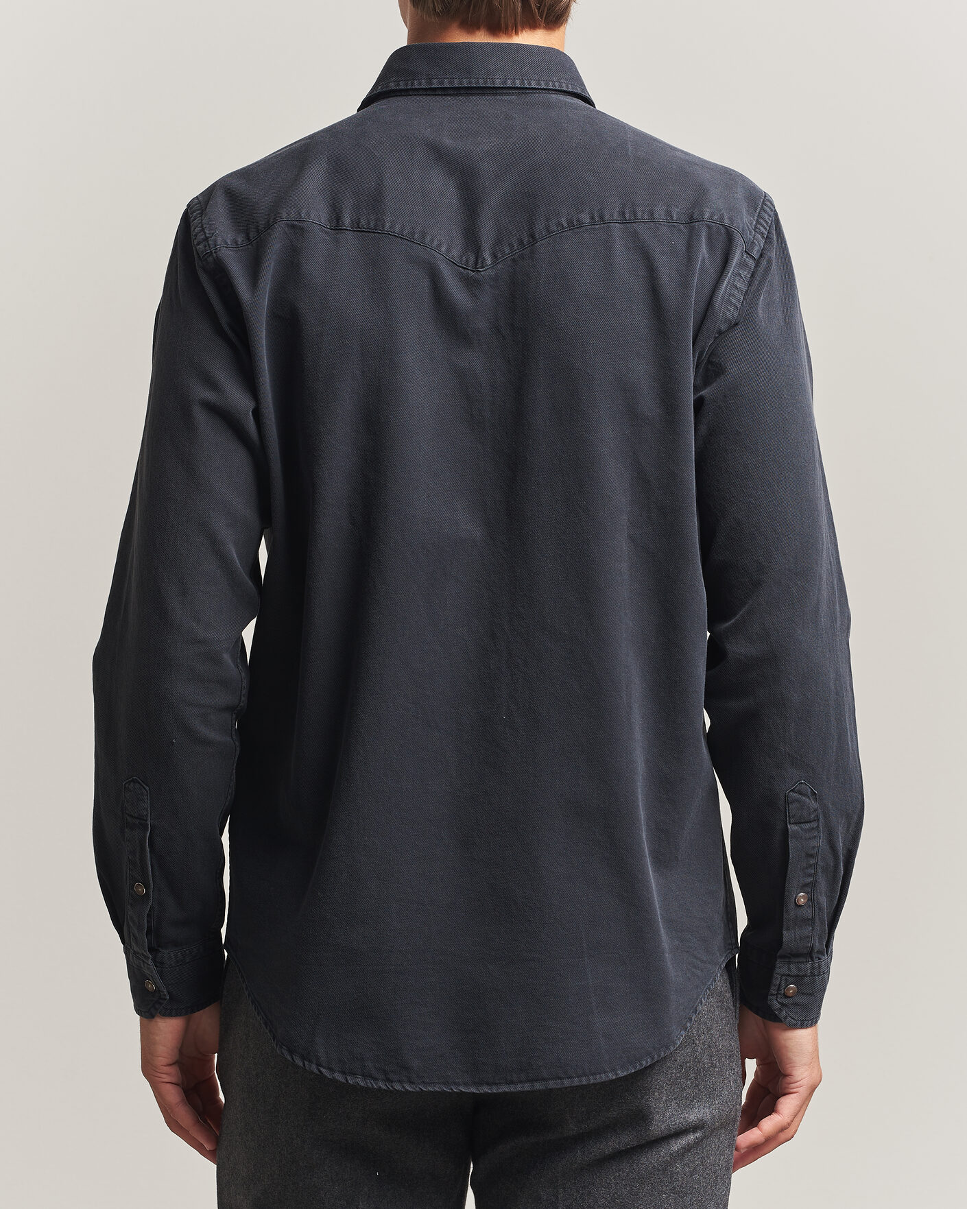 Herre | Skjorter | Eton | Indigo Western Shirt Black