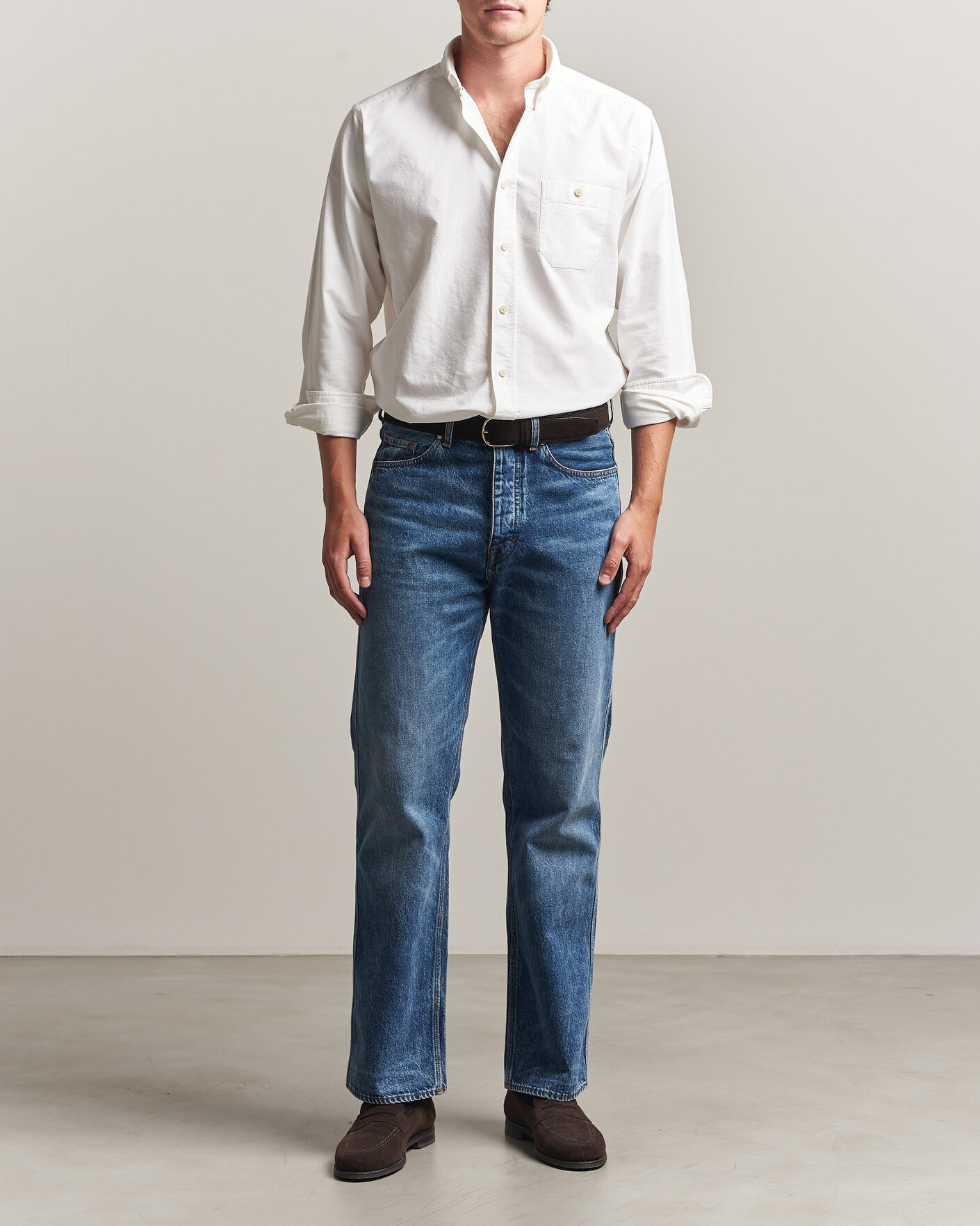 Herre | Skjorter | Eton | Regular Fit Ivy Oxford Shirt White