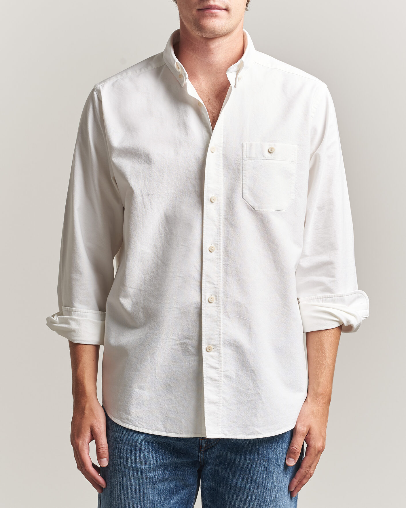 Herre | Skjorter | Eton | Regular Fit Ivy Oxford Shirt White