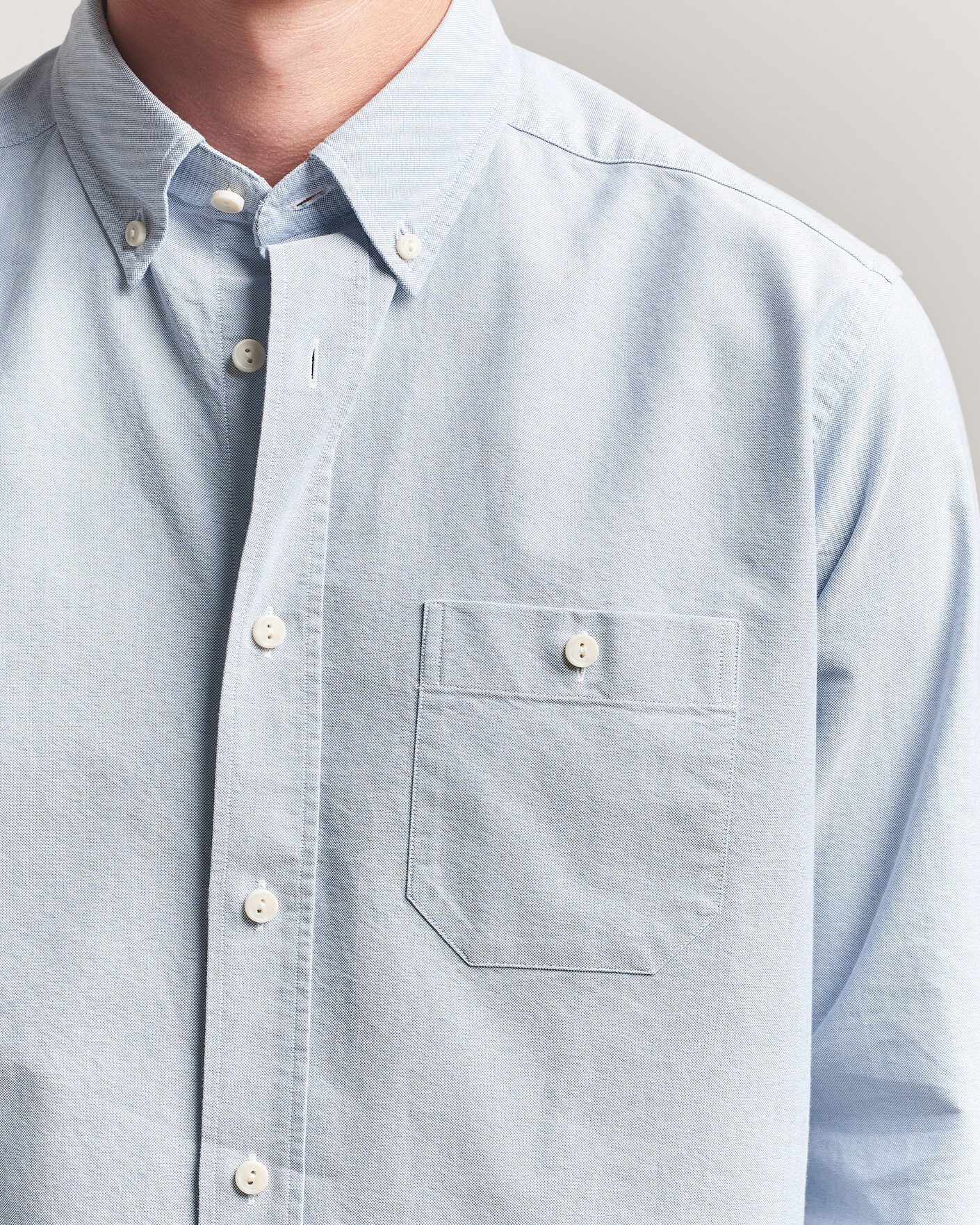 Herre | Skjorter | Eton | Regular Fit Ivy Oxford Shirt Light Blue