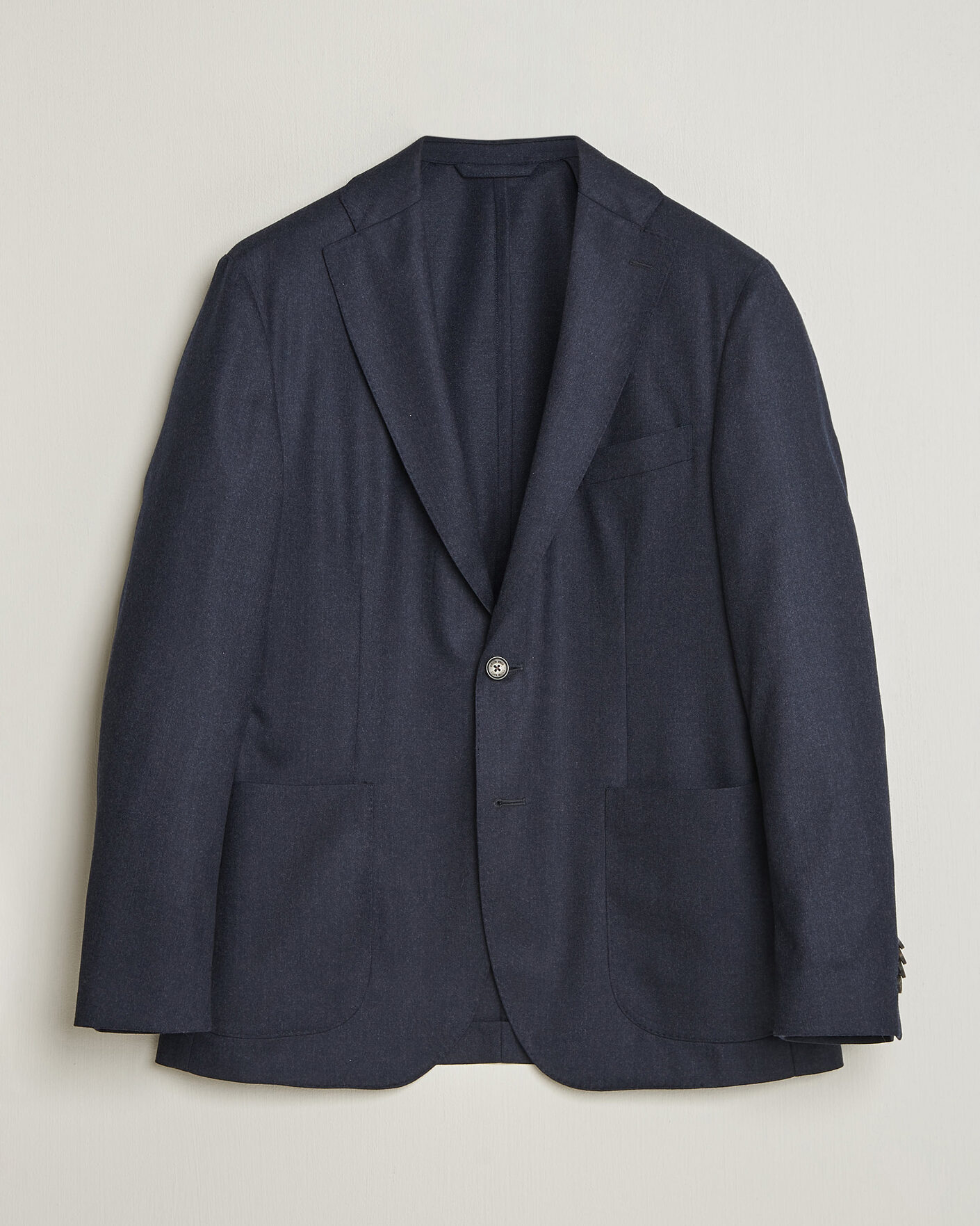 Herre | Blazere & jakker | Eton | Wool Flannel Soft Jacket Navy Blue
