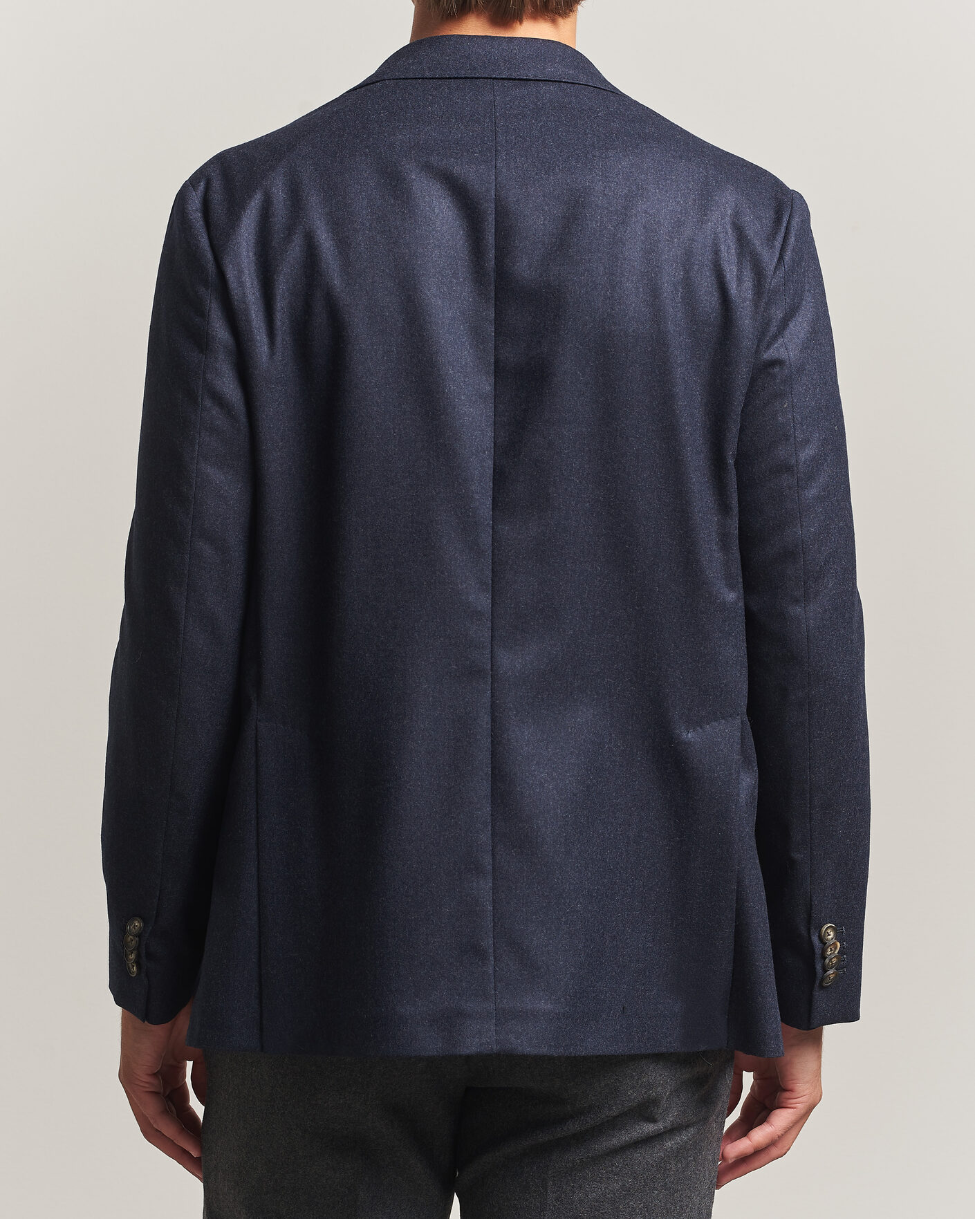 Herre | Blazere & jakker | Eton | Wool Flannel Soft Jacket Navy Blue