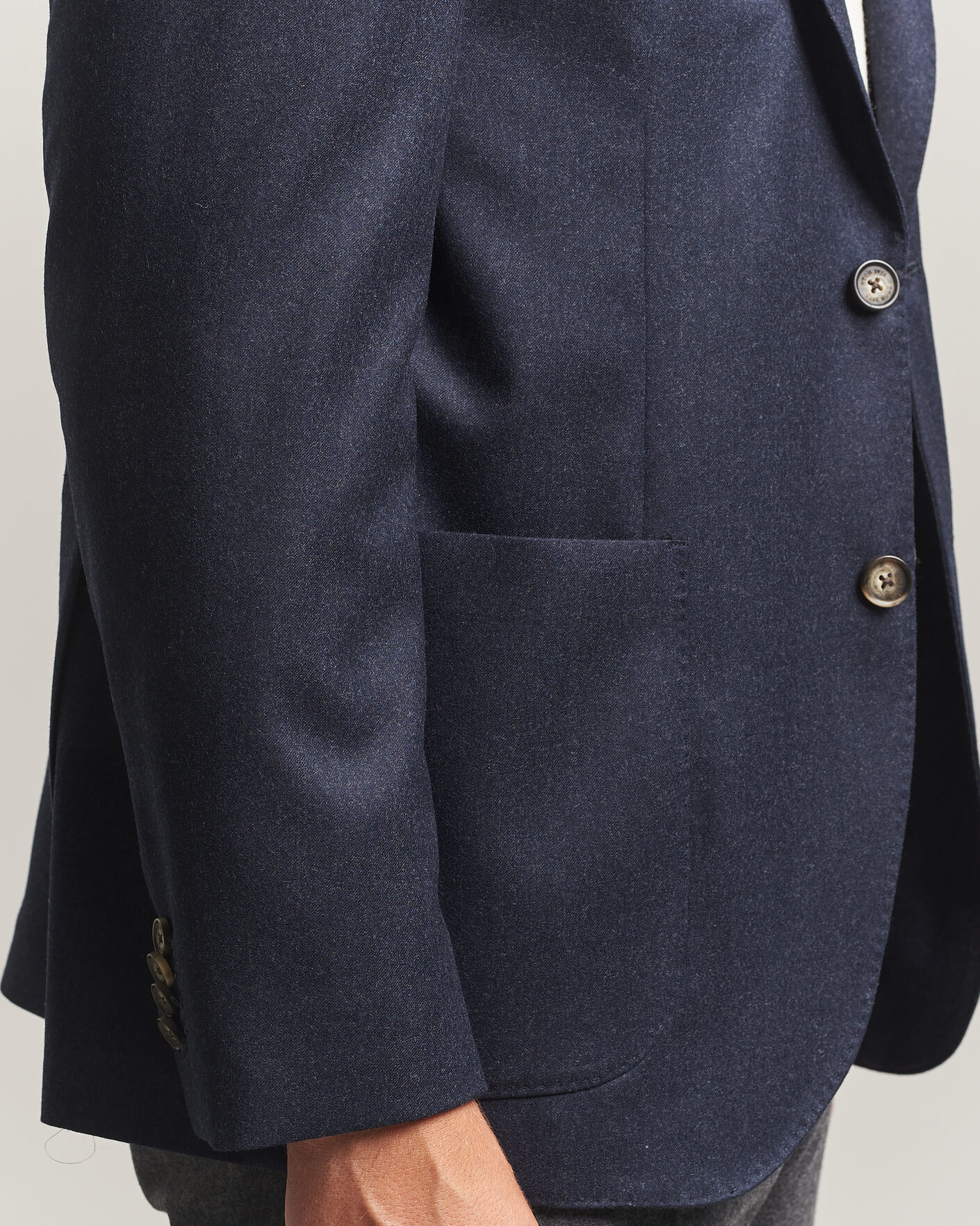 Herre | Blazere & jakker | Eton | Wool Flannel Soft Jacket Navy Blue