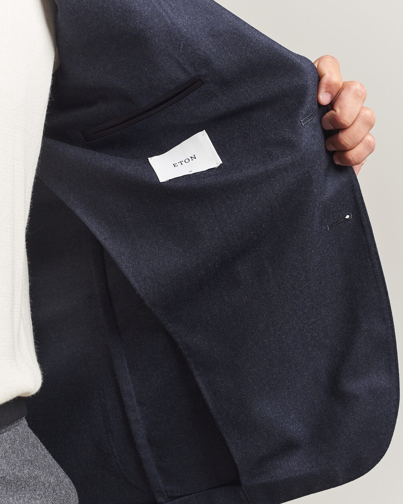 Herre | Blazere & jakker | Eton | Wool Flannel Soft Jacket Navy Blue