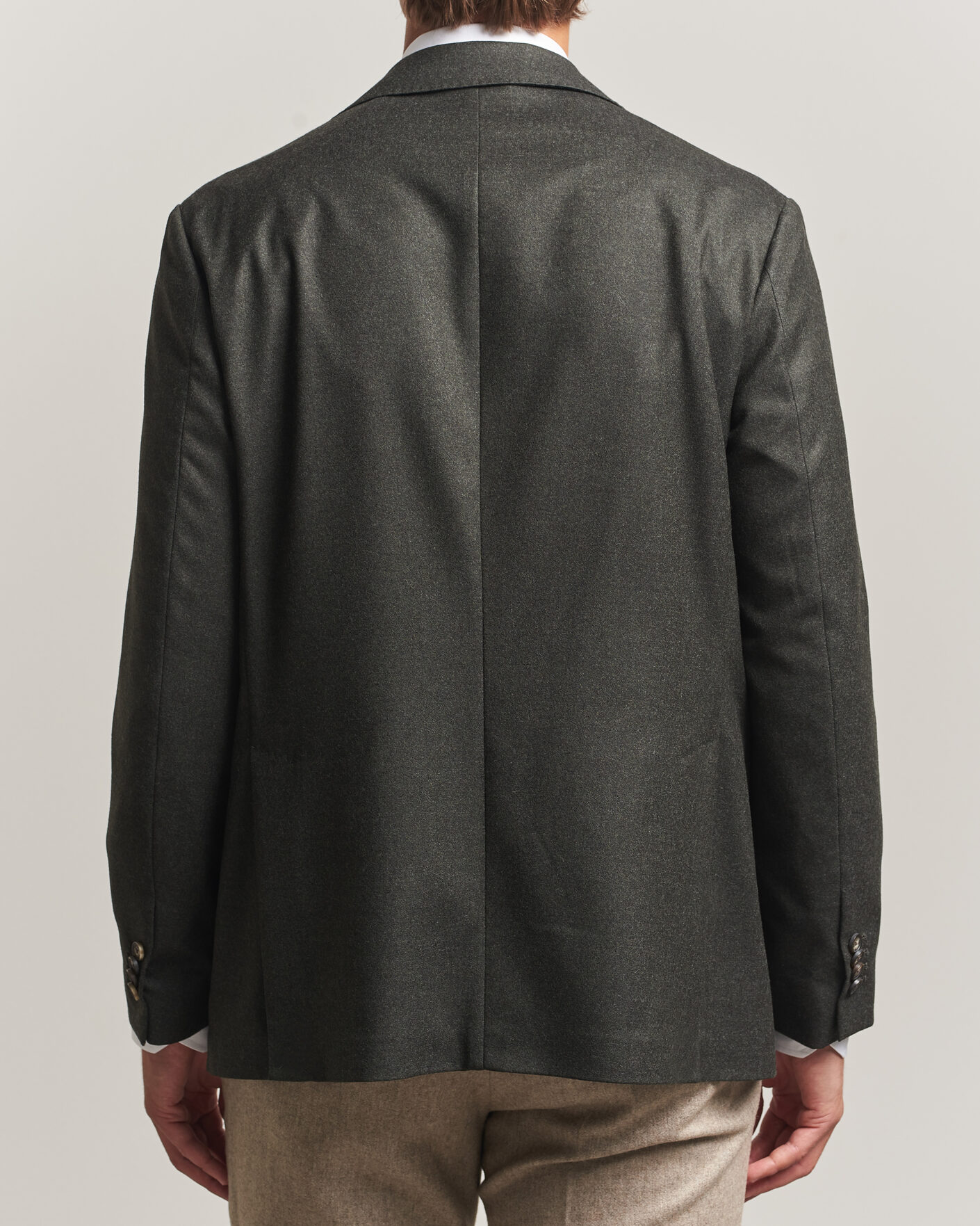 Herre | Blazere & jakker | Eton | Wool Flannel Soft Jacket Dark Green