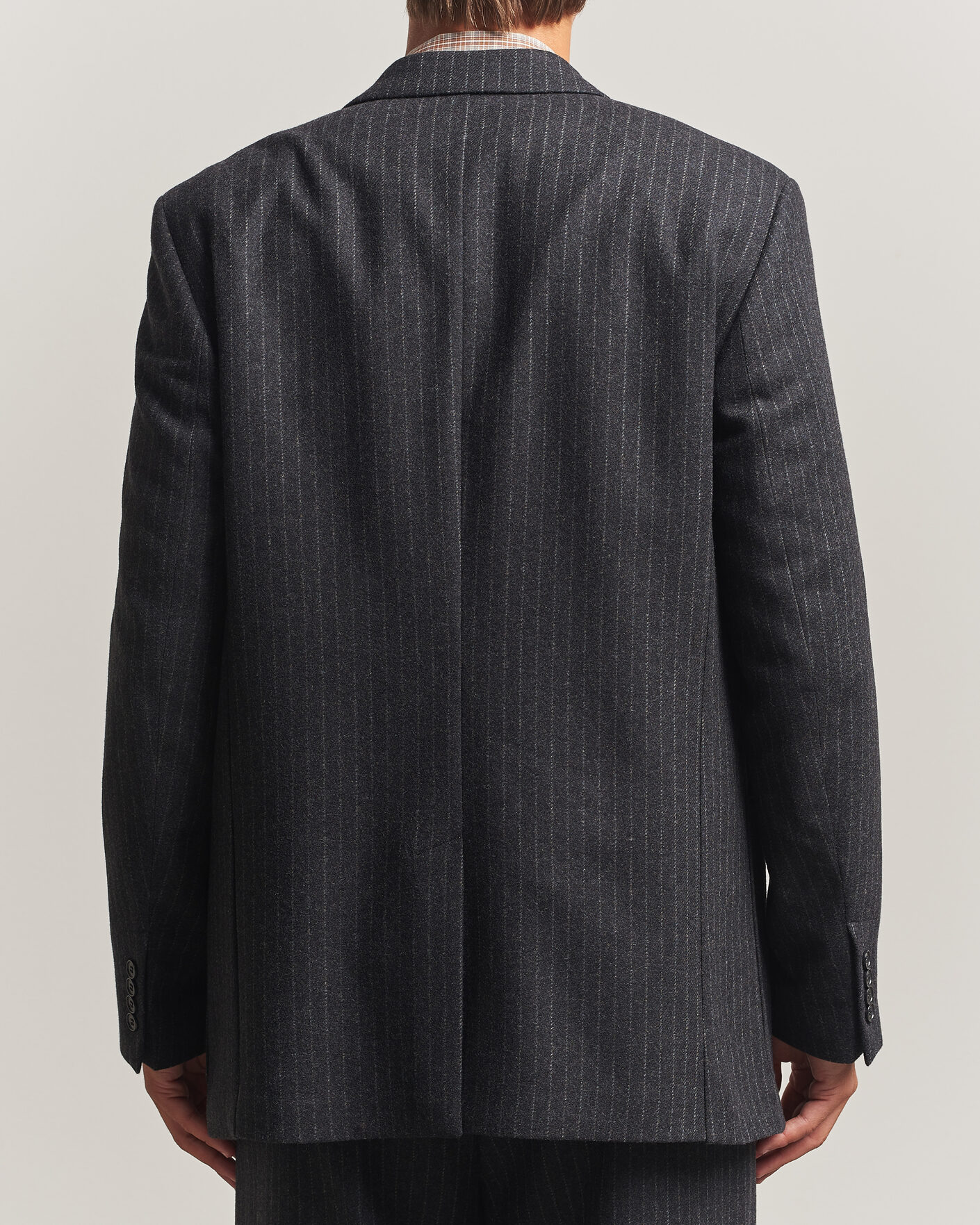 Herre | Blazere & jakker | Filippa K | Michael Wool Flannel Pinstriped Blazer Anthracite
