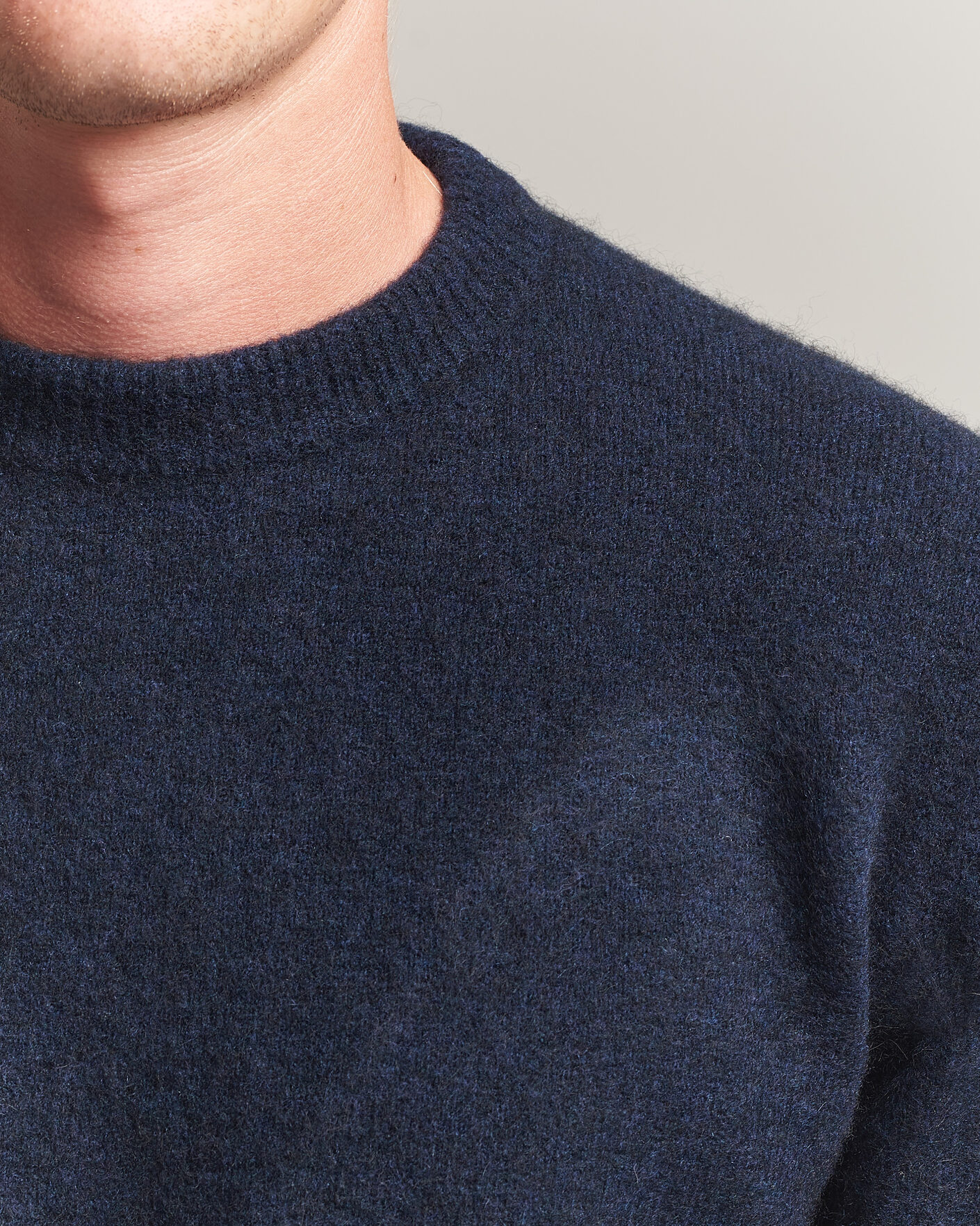 Herre | Trøjer | Filippa K | Yak Knitted Sweater Navy