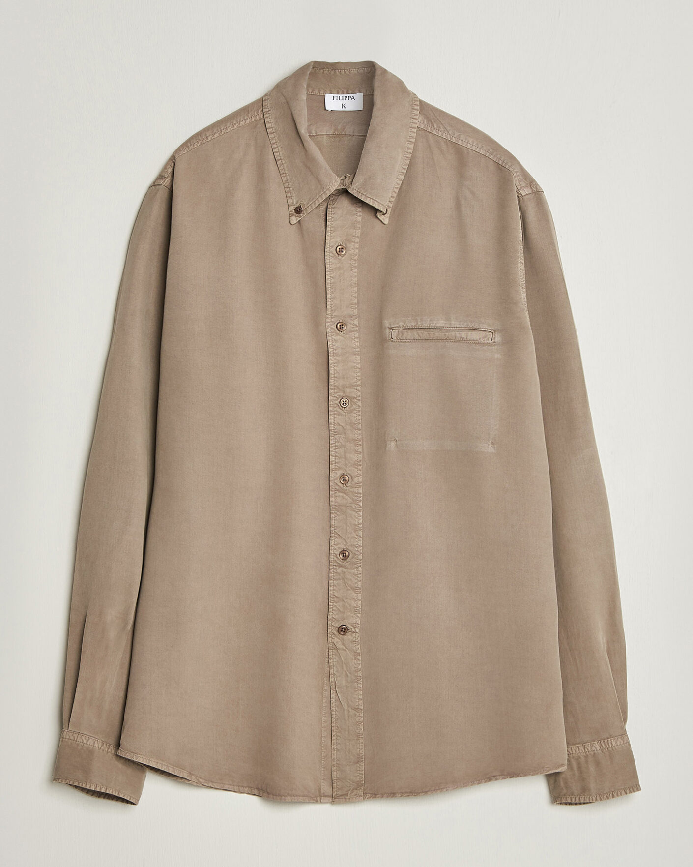 Herre | Skjorter | Filippa K | Zack Lyocell Shirt Stone Taupe
