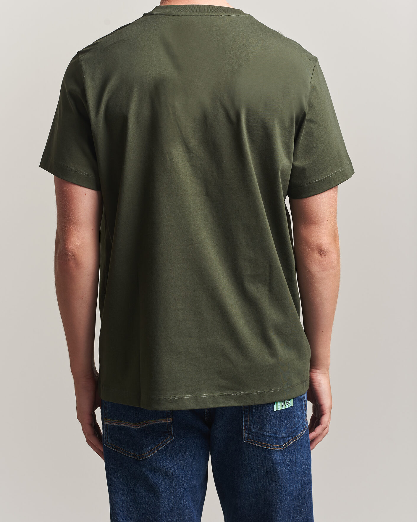 Herre | T-Shirts | Filippa K | Filip Crew Neck T-Shirt Night Green