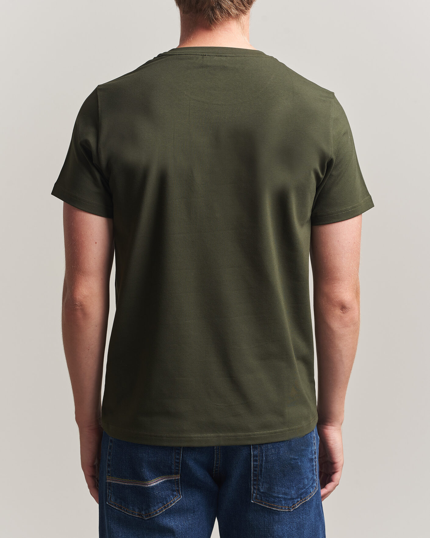 Herre | T-Shirts | Filippa K | Soft Lycra T-Shirt Night Green