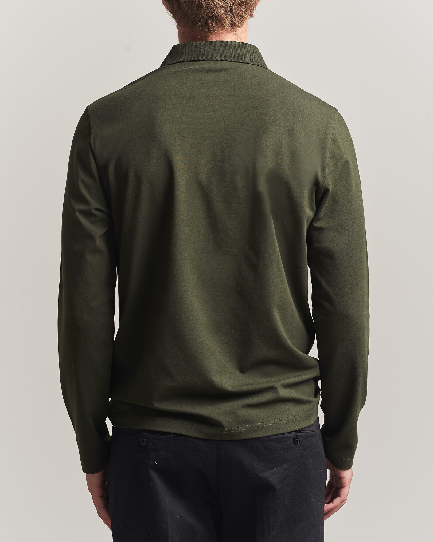 Herre | Polotrøjer | Filippa K | Luke Lycra Polo Shirt Night Green