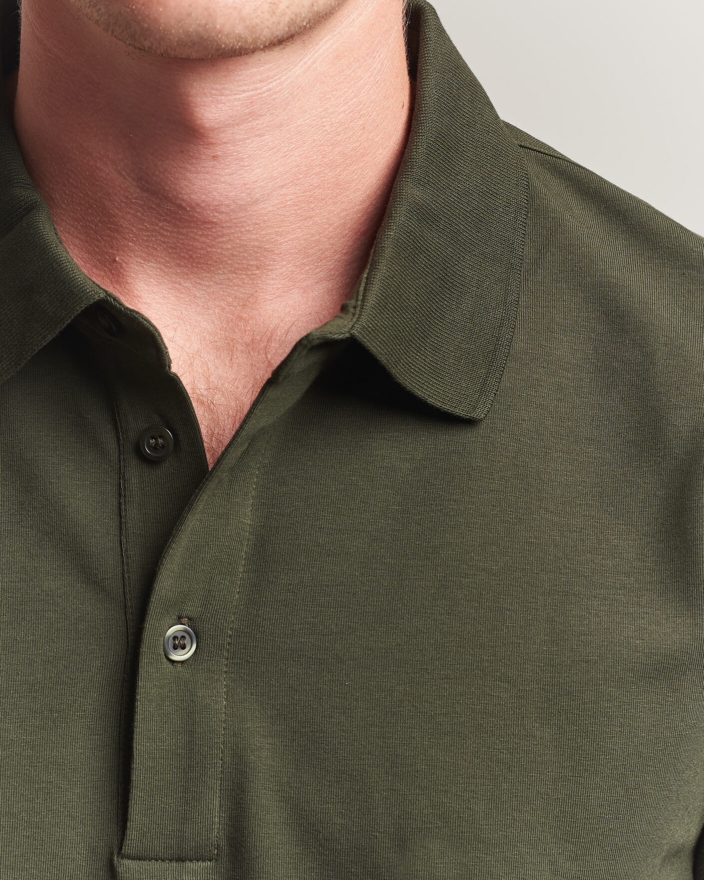Herre | Polotrøjer | Filippa K | Luke Lycra Polo Shirt Night Green