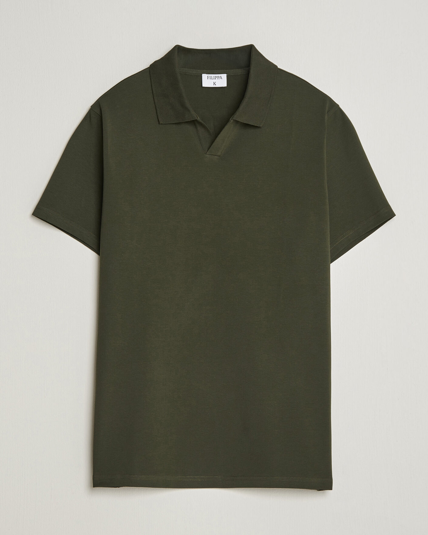 Herre | Polotrøjer | Filippa K | Soft Lycra Polo T-Shirt Night Green