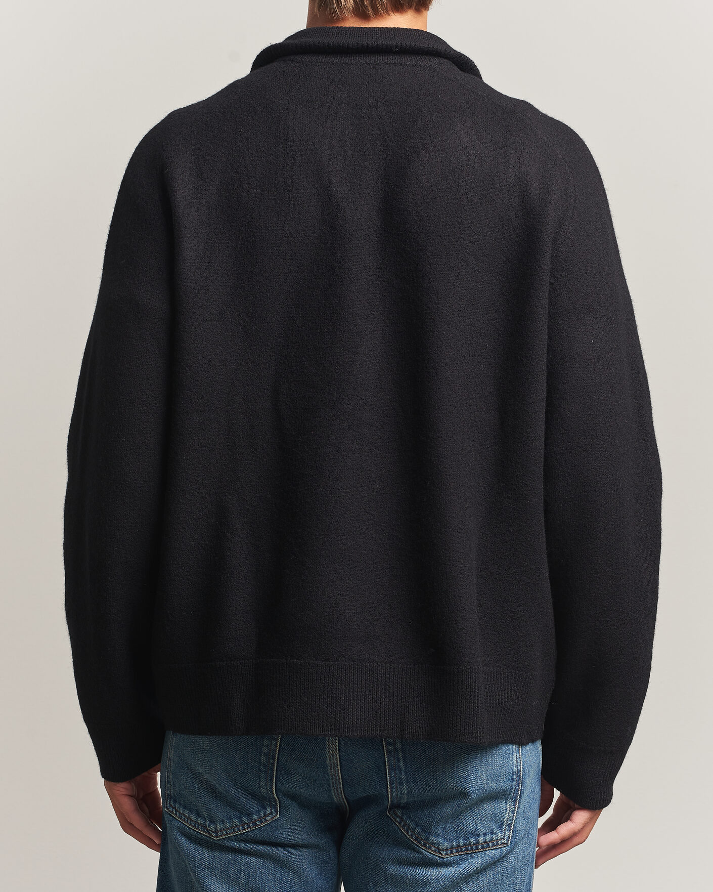 Herre | Trøjer | Filippa K | Wool Knitted Cardigan Black