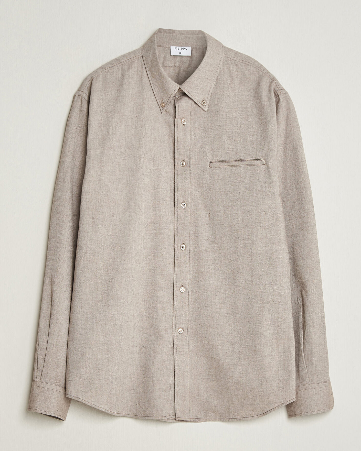Herre | Skjorter | Filippa K | Zack Flannel Shirt Mid Brown