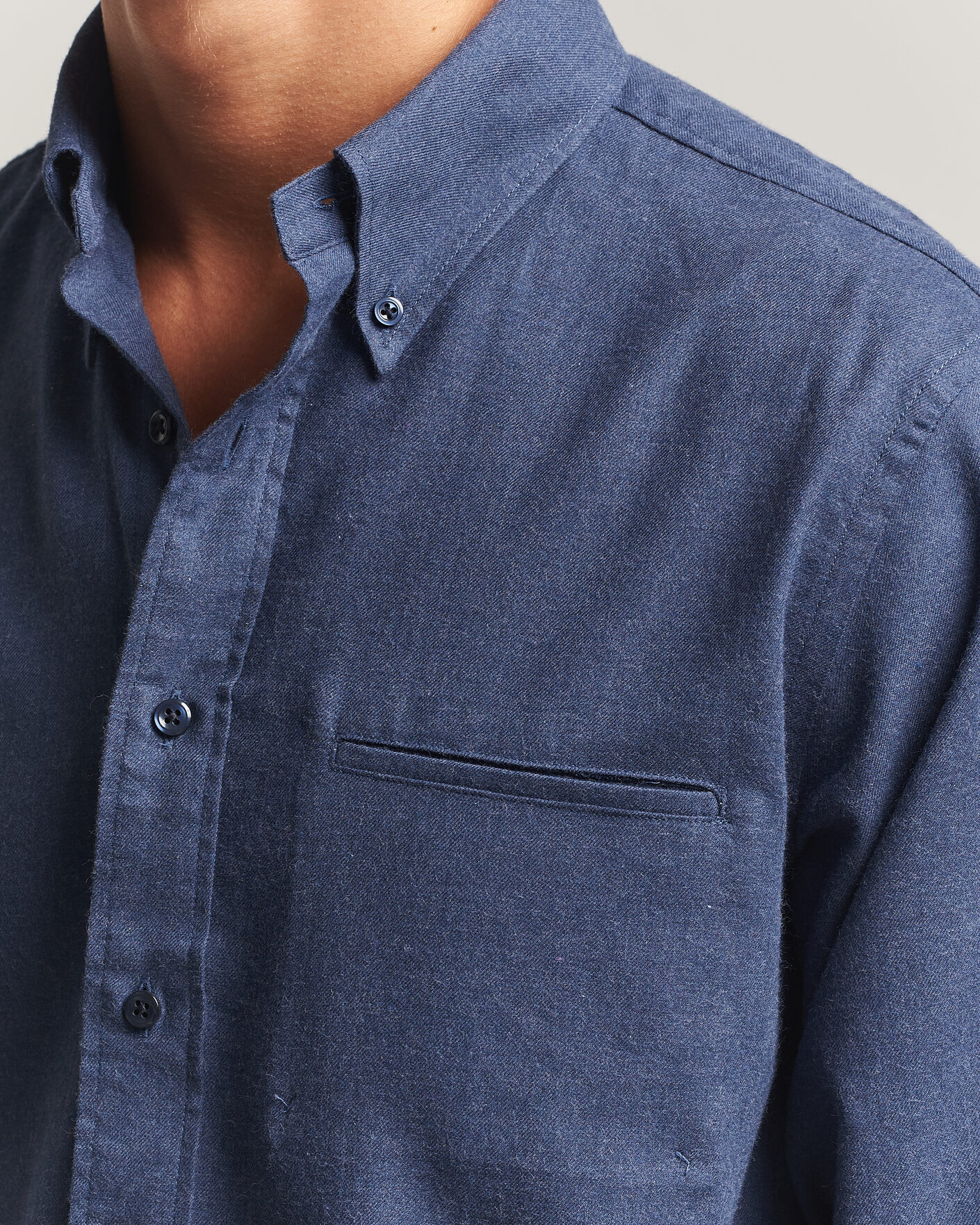 Herre | Skjorter | Filippa K | Zack Flannel Shirt Navy