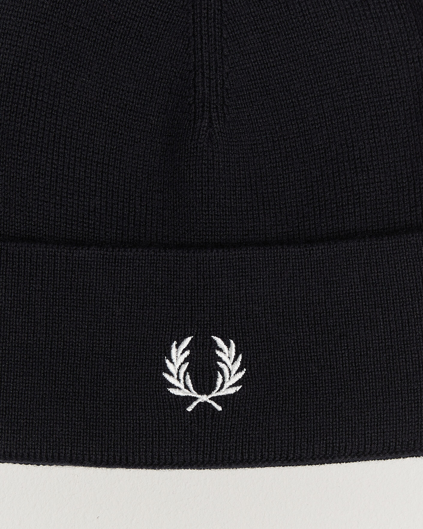 Herre | Huer | Fred Perry | Merino Wool Beanie Navy
