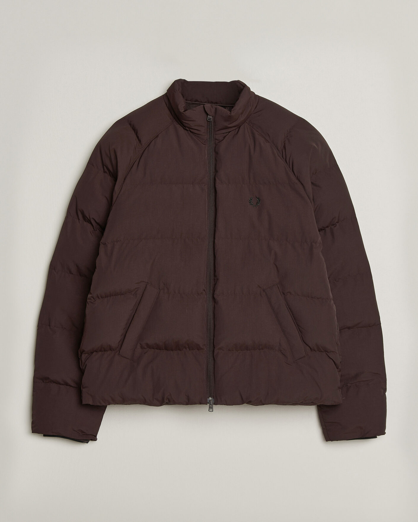 Herre | Jakker | Fred Perry | Raglan Sleeve Padded Jacket Rich Brown