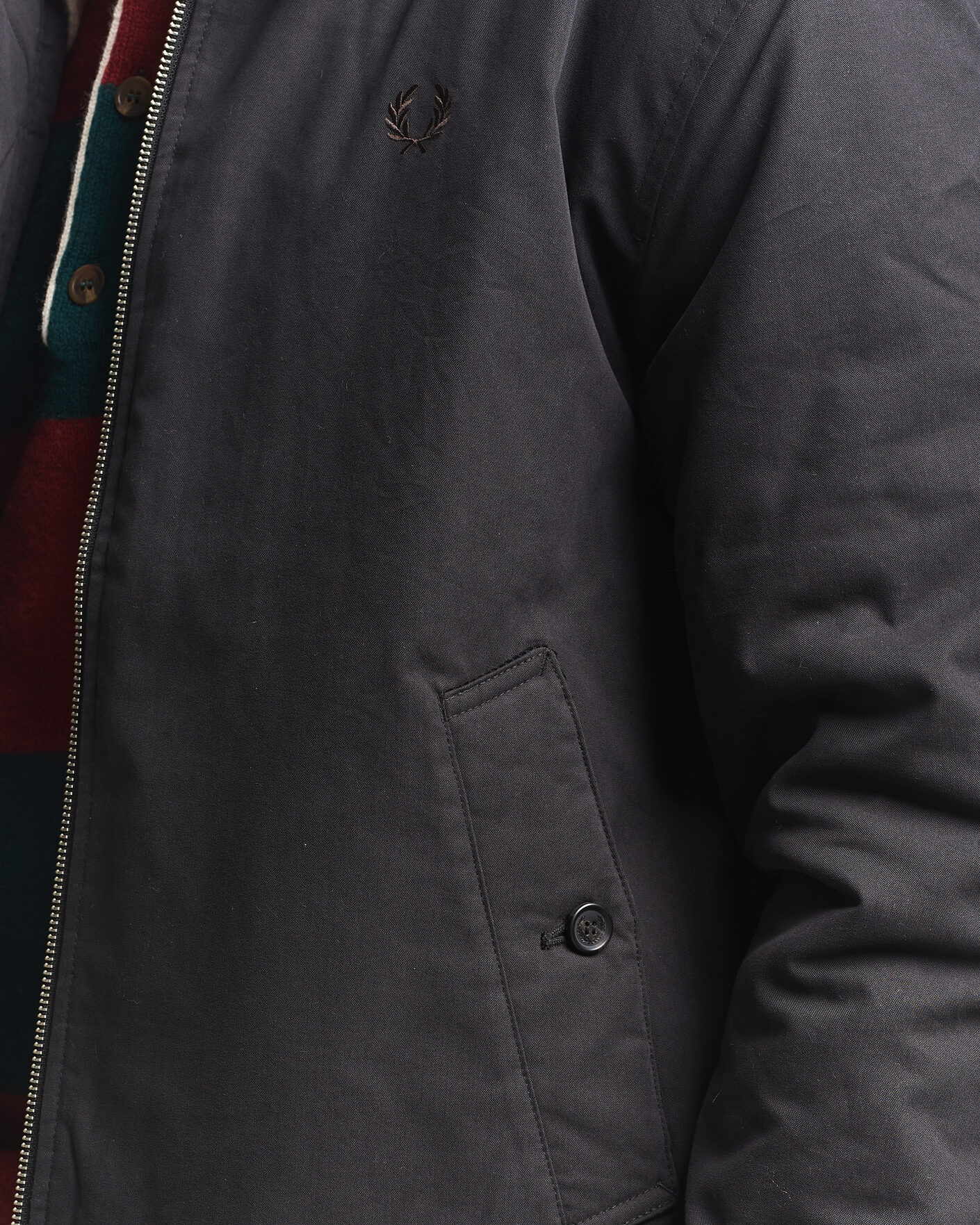 Herre | Jakker | Fred Perry | Cotton Caban Jacket Black