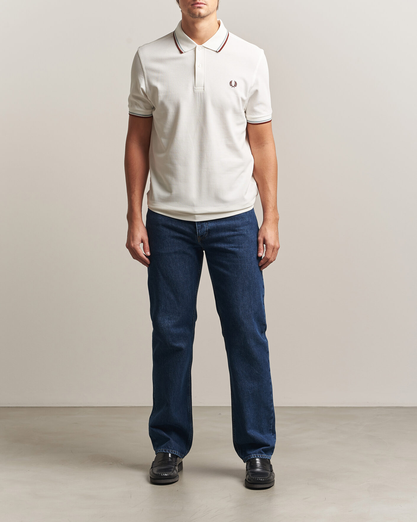 Herre | Polotrøjer | Fred Perry | Twin Tipped Polo Shirt Ecru