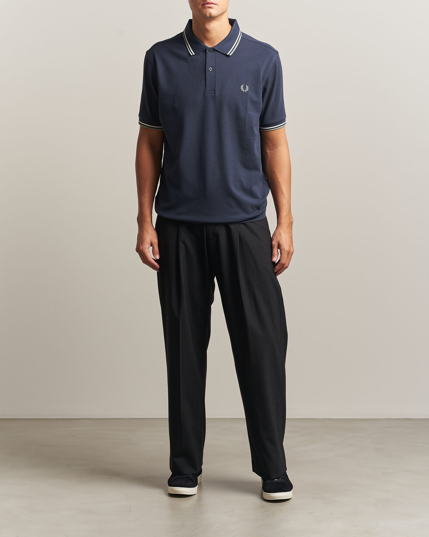 Herre | Polotrøjer | Fred Perry | Twin Tipped Polo Shirt Dark Airforce