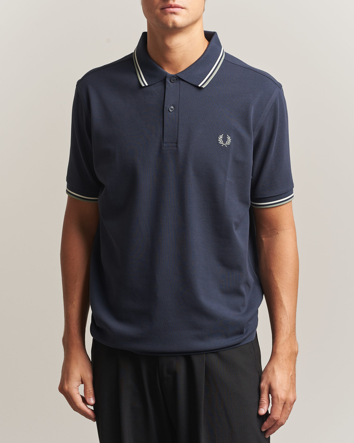 Herre | Polotrøjer | Fred Perry | Twin Tipped Polo Shirt Dark Airforce
