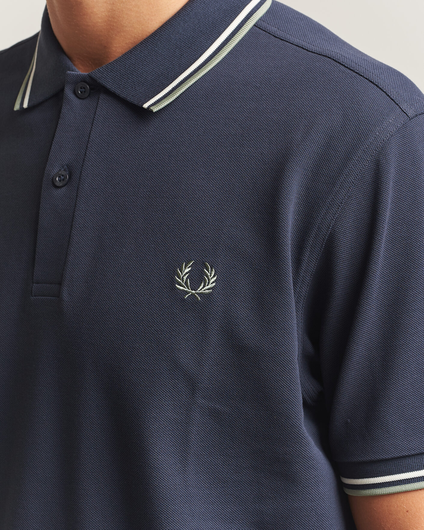 Herre | Polotrøjer | Fred Perry | Twin Tipped Polo Shirt Dark Airforce